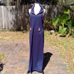 Venus Maxi Dress With Double Hand Front Pocket And Side Slits With Hoodie 🌷🌺